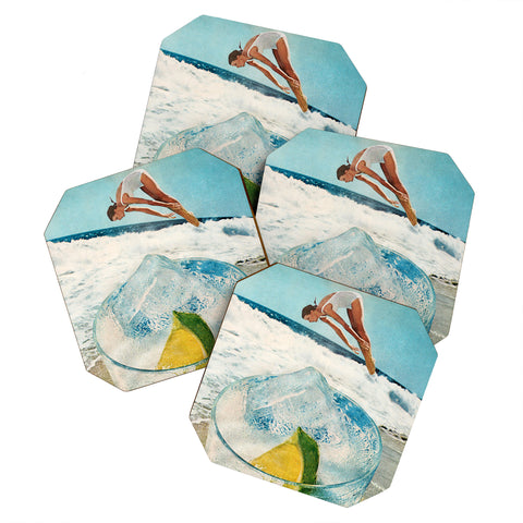 Tyler Varsell Rum on the Rocks Coaster Set