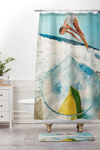 Tyler Varsell Rum on the Rocks Shower Curtain And Mat