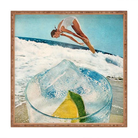 Tyler Varsell Rum on the Rocks Square Tray