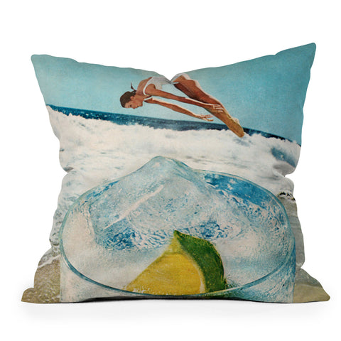 Tyler Varsell Rum on the Rocks Throw Pillow