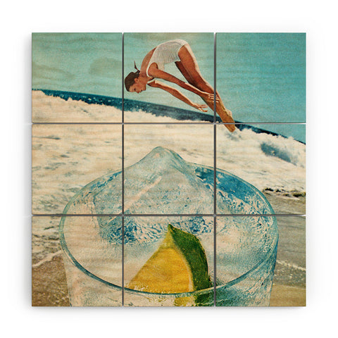 Tyler Varsell Rum on the Rocks Wood Wall Mural