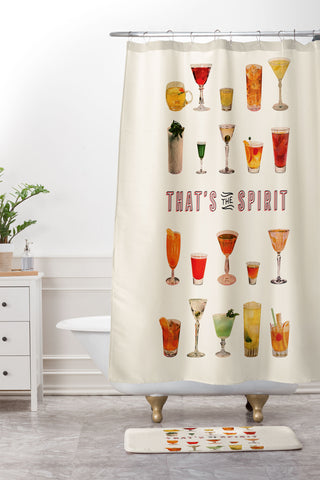 Tyler Varsell Thats the Spirit I Shower Curtain And Mat