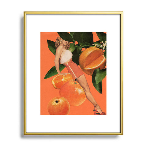 Tyler Varsell Vitamin C Orange Metal Framed Art Print