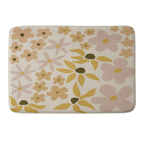 Urban Wild Studio black coffee morning tan Memory Foam Bath Mat