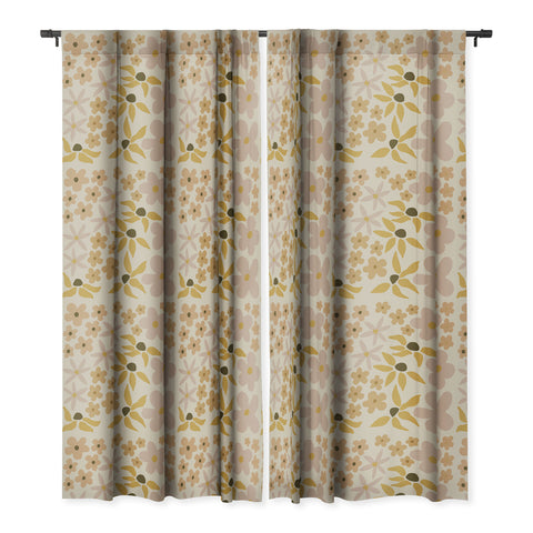 Urban Wild Studio black coffee morning tan Blackout Window Curtain