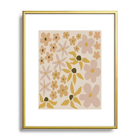 Urban Wild Studio black coffee morning tan Metal Framed Art Print