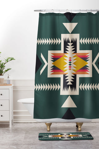 Urban Wild Studio cabin in the woods new Shower Curtain And Mat