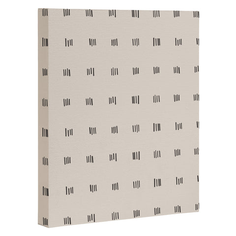 Urban Wild Studio desert check small charcoal Art Canvas