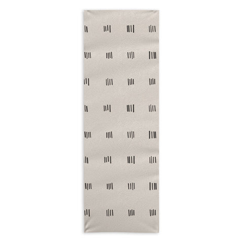 Urban Wild Studio desert check small charcoal Yoga Towel