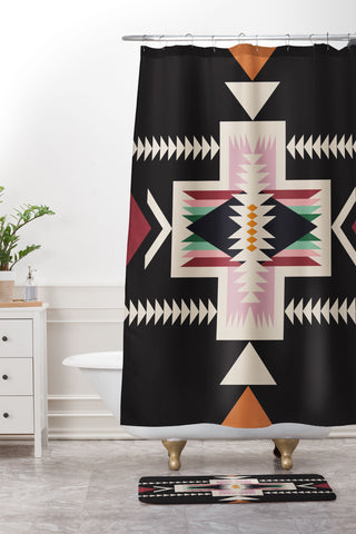 Urban Wild Studio desert pink Shower Curtain And Mat