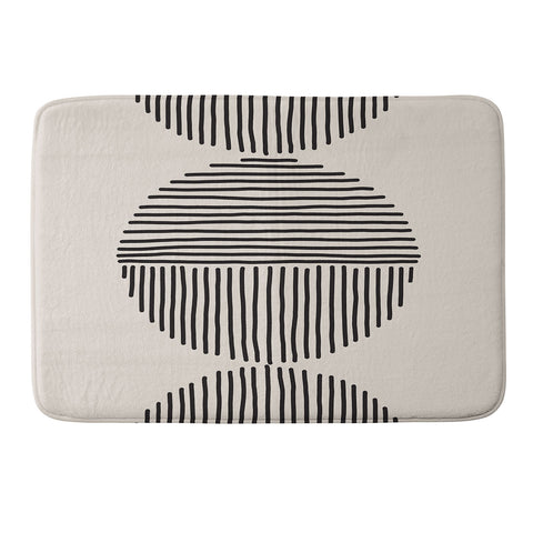 Urban Wild Studio evening lines Memory Foam Bath Mat