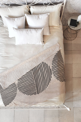 Urban Wild Studio evening lines Fleece Throw Blanket