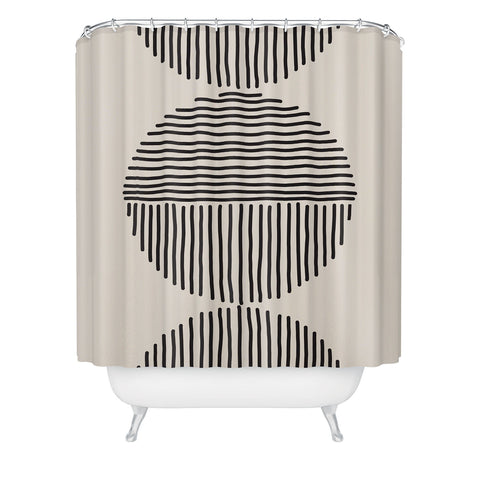 Urban Wild Studio evening lines Shower Curtain