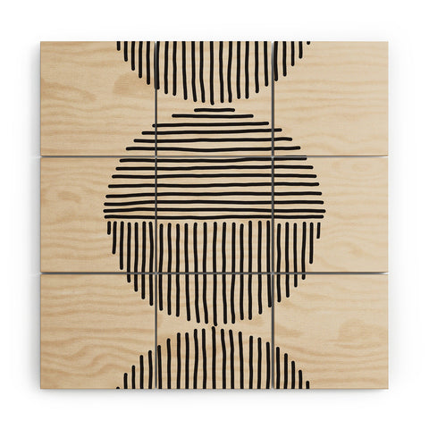 Urban Wild Studio evening lines Wood Wall Mural
