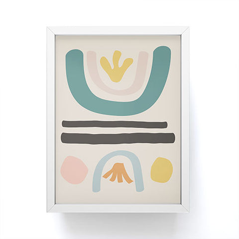 Urban Wild Studio found flowers Framed Mini Art Print