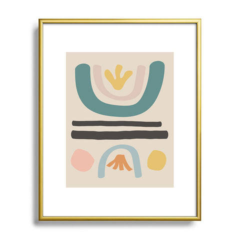 Urban Wild Studio found flowers Metal Framed Art Print