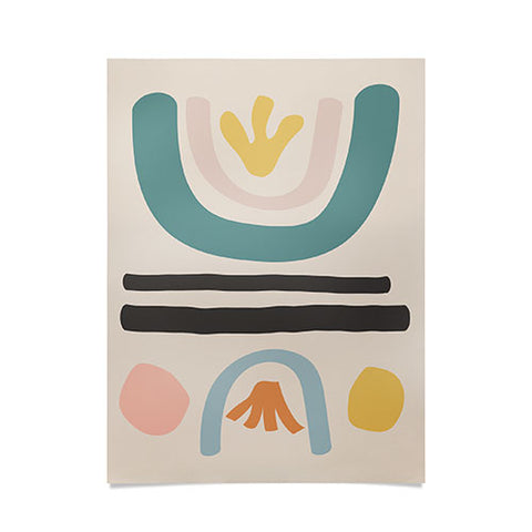 Urban Wild Studio found flowers Poster