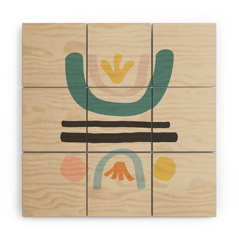 Urban Wild Studio found flowers Wood Wall Mural