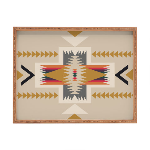 Urban Wild Studio Golden Flower Rectangular Tray