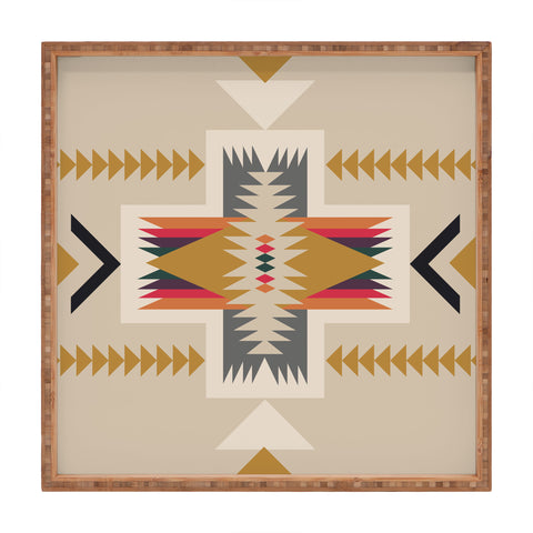 Urban Wild Studio Golden Flower Square Tray