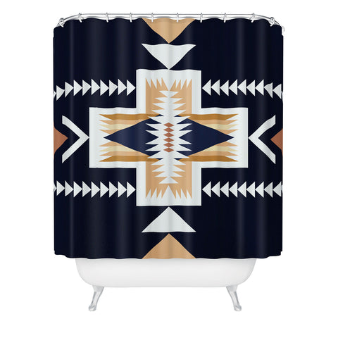 Urban Wild Studio hills at night Shower Curtain