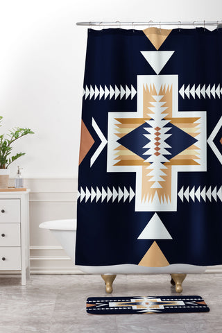 Urban Wild Studio hills at night Shower Curtain And Mat