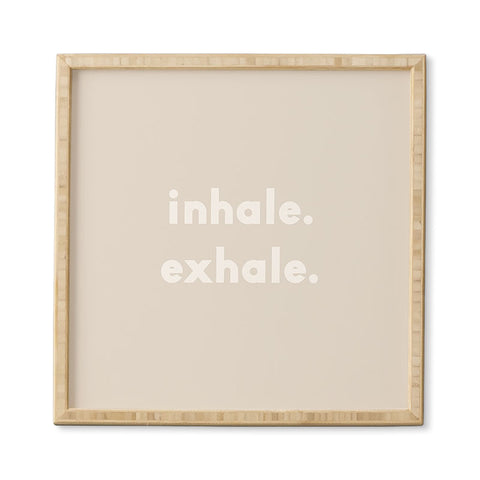Urban Wild Studio inhale exhale blush new Framed Wall Art