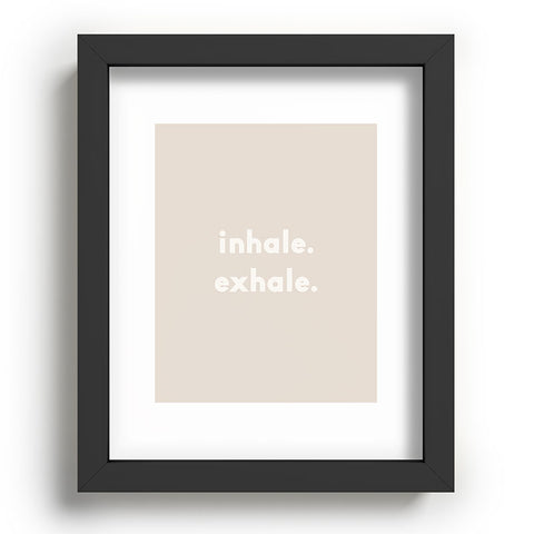 Urban Wild Studio inhale exhale blush new Recessed Framing Rectangle