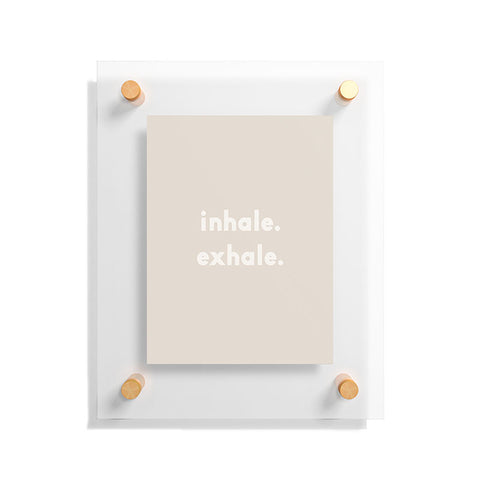 Urban Wild Studio inhale exhale blush new Floating Acrylic Print