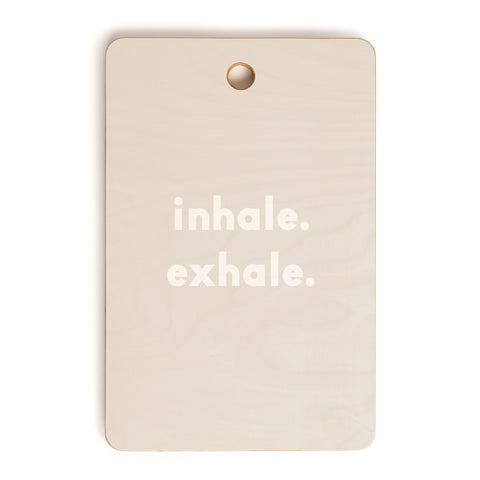 Urban Wild Studio inhale exhale blush new Cutting Board Rectangle