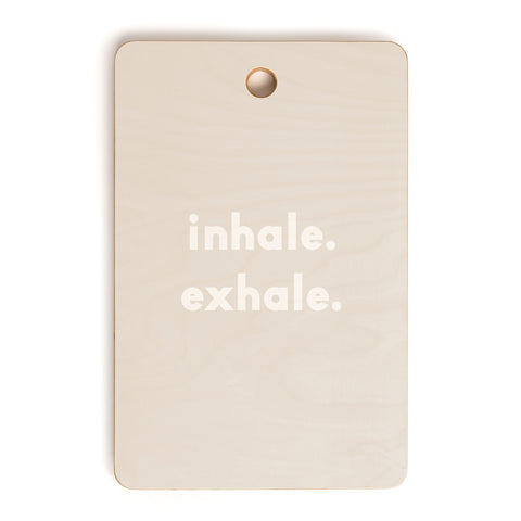 Urban Wild Studio inhale exhale blush new Cutting Board Rectangle