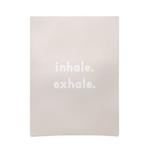 Urban Wild Studio inhale exhale blush new Poster