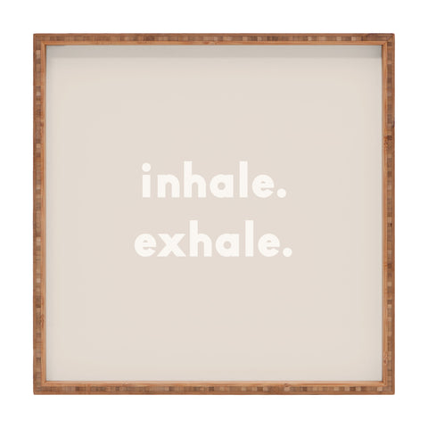 Urban Wild Studio inhale exhale blush new Square Tray