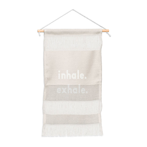 Urban Wild Studio inhale exhale blush new Wall Hanging Portrait