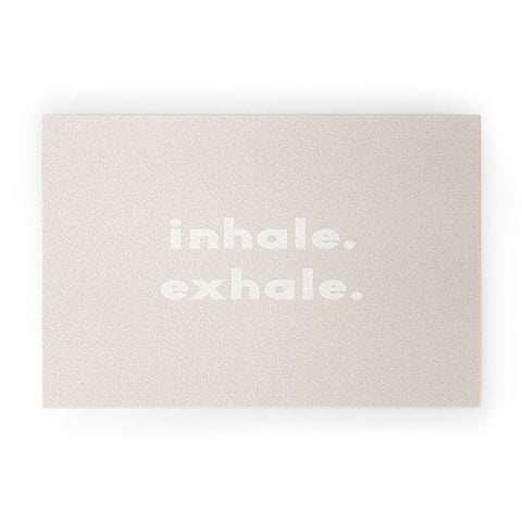Urban Wild Studio inhale exhale blush new Welcome Mat