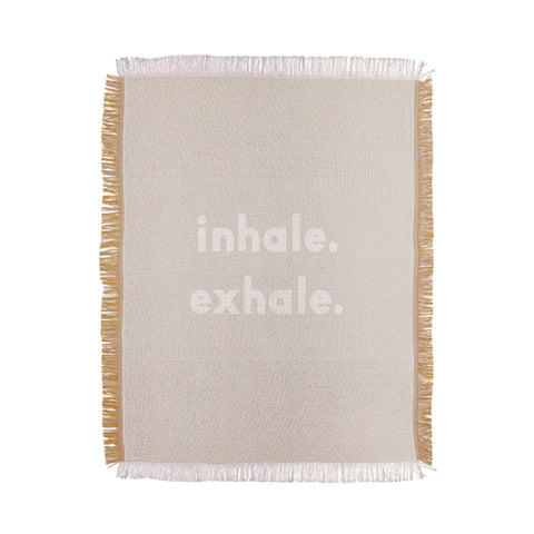 Urban Wild Studio inhale exhale blush new Throw Blanket