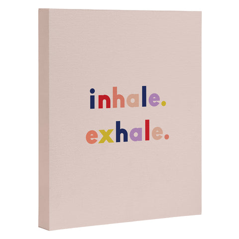 Urban Wild Studio inhale exhale multi Art Canvas