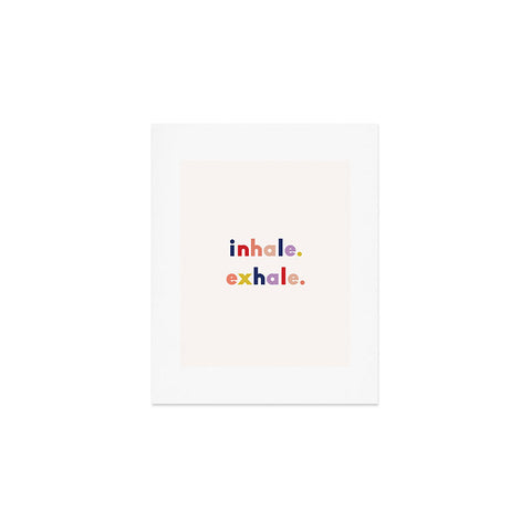 Urban Wild Studio inhale exhale multi Art Print