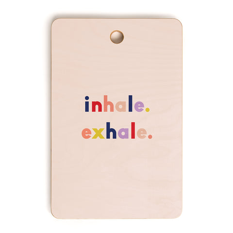 Urban Wild Studio inhale exhale multi Cutting Board Rectangle
