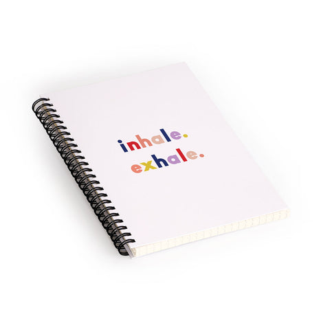 Urban Wild Studio inhale exhale multi Spiral Notebook