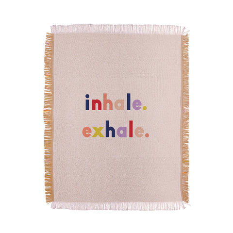 Urban Wild Studio inhale exhale multi Throw Blanket