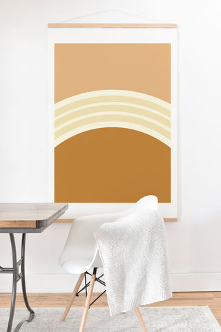 Urban Wild Studio one day clay layers 2 Art Print And Hanger