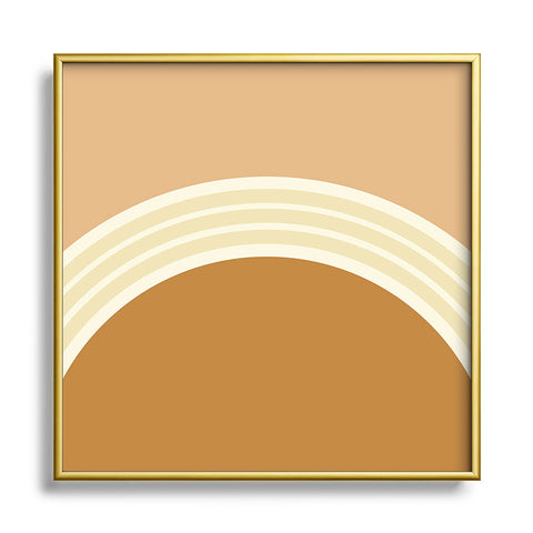 Urban Wild Studio one day clay layers 2 Metal Square Framed Art Print