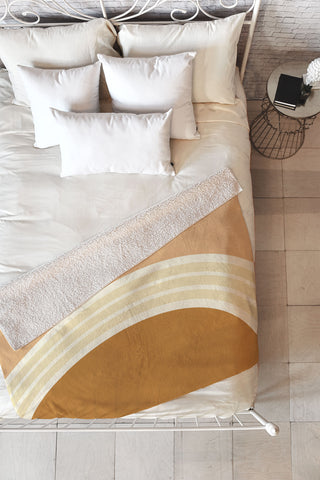 Urban Wild Studio one day clay layers 2 Fleece Throw Blanket