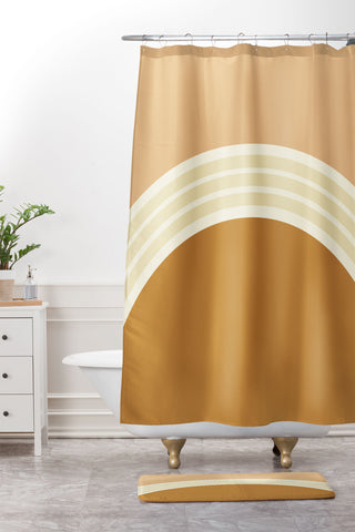 Urban Wild Studio one day clay layers 2 Shower Curtain And Mat