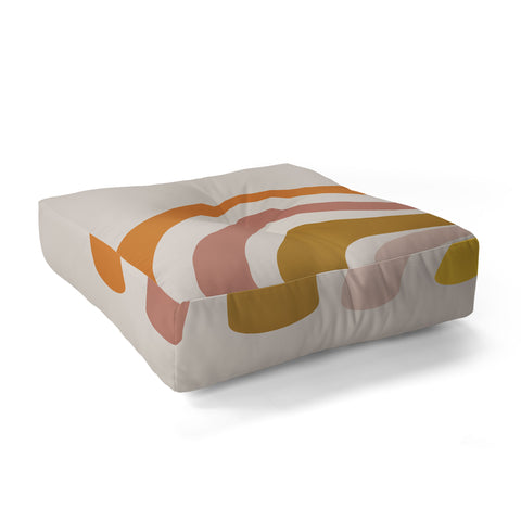 Urban Wild Studio paint rainbow Floor Pillow Square