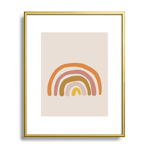 Urban Wild Studio paint rainbow Metal Framed Art Print