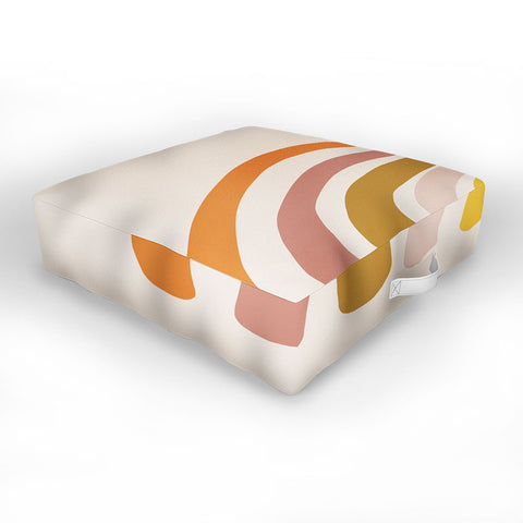 Urban Wild Studio paint rainbow Outdoor Floor Cushion