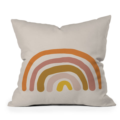 Urban Wild Studio paint rainbow Throw Pillow