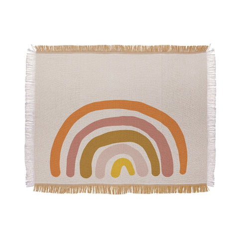 Urban Wild Studio paint rainbow Throw Blanket